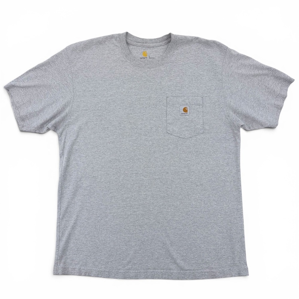 Carhartt Pocket T-Shirt Mens Size L Gray Short Sleeve K87